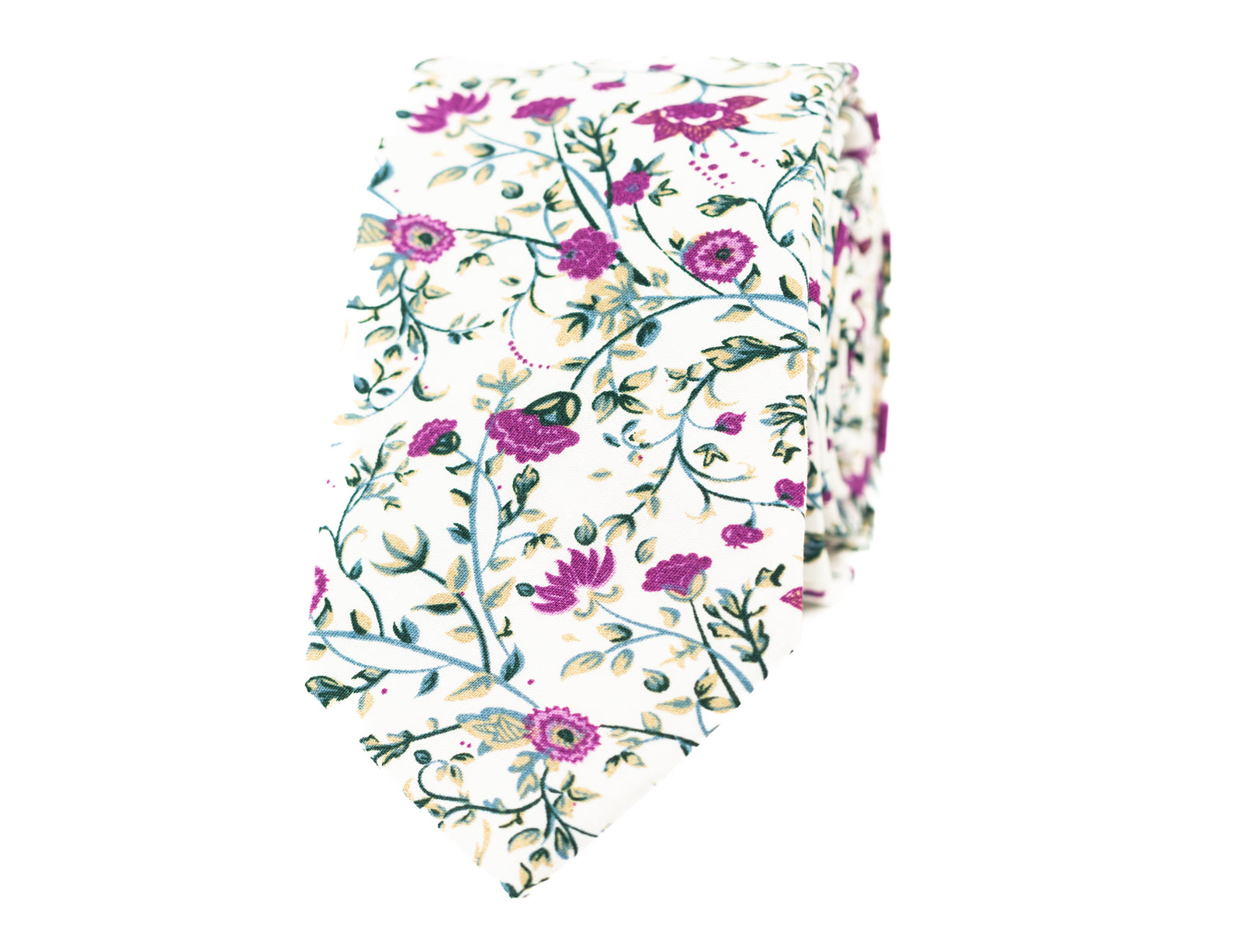 Wisteria purple floral tie