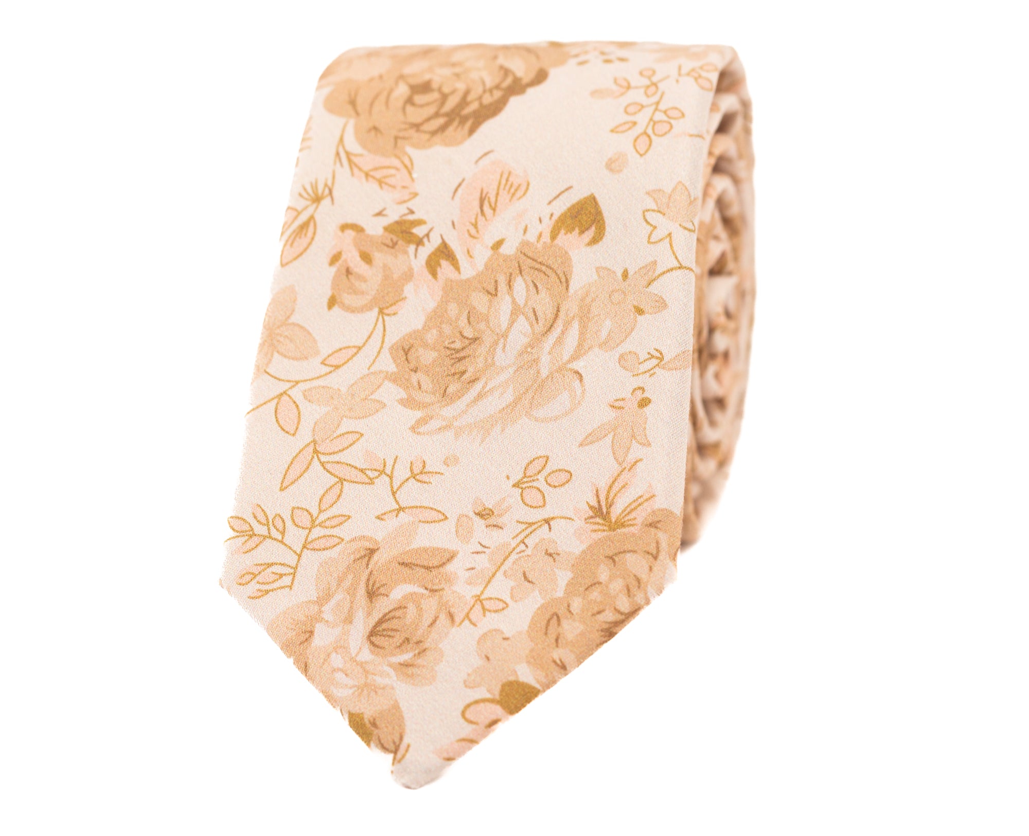 Champaigne floral tie