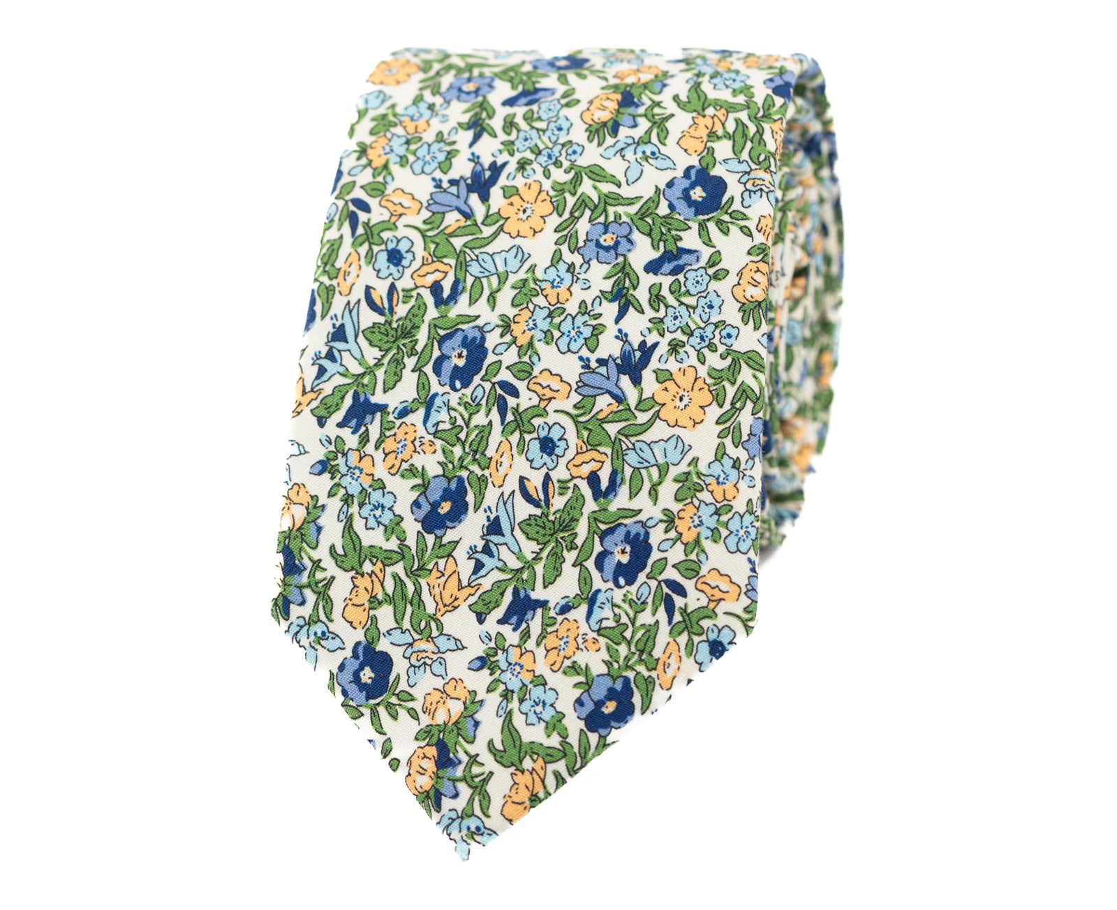 Sage floral tie