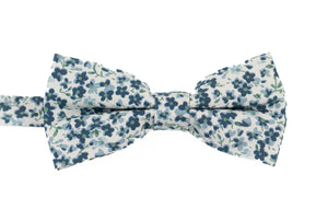 Dusty blue Floral Tie