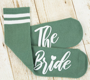 Sage Green Bridesmaids Grip Socks