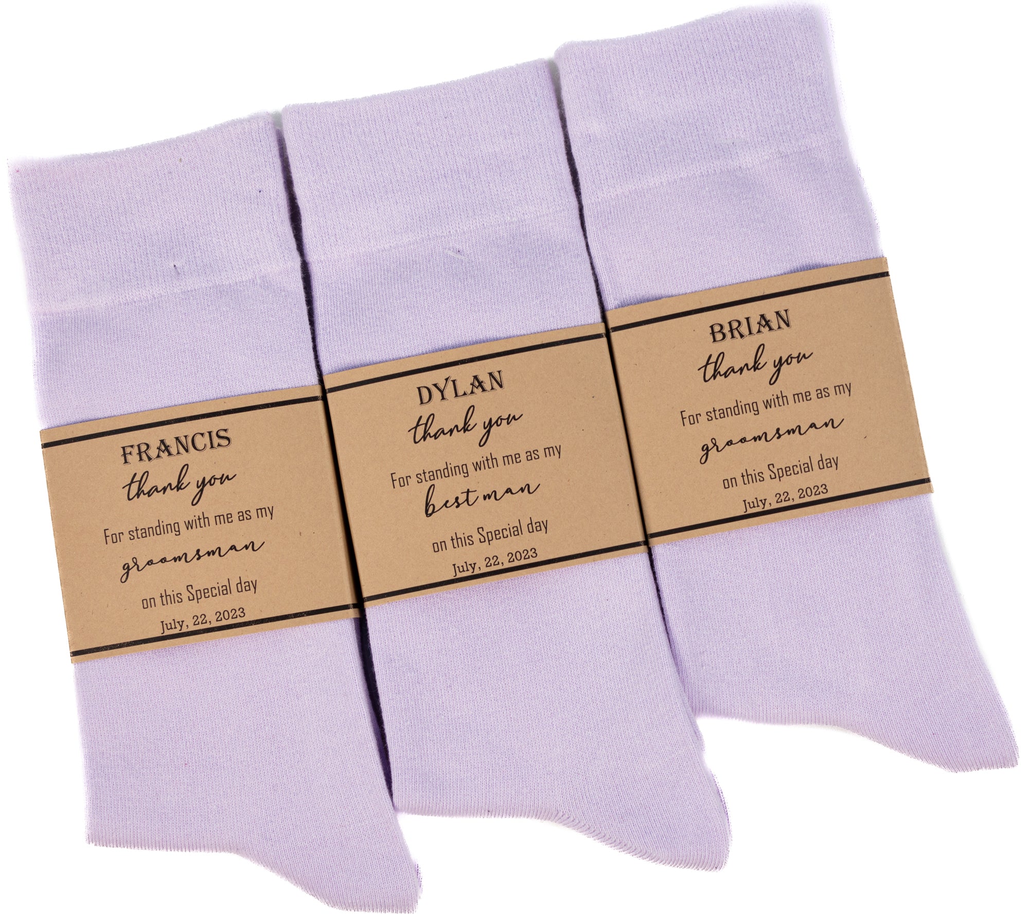 Lavender solid socks