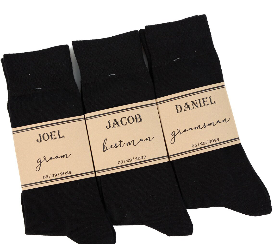 Black solid socks