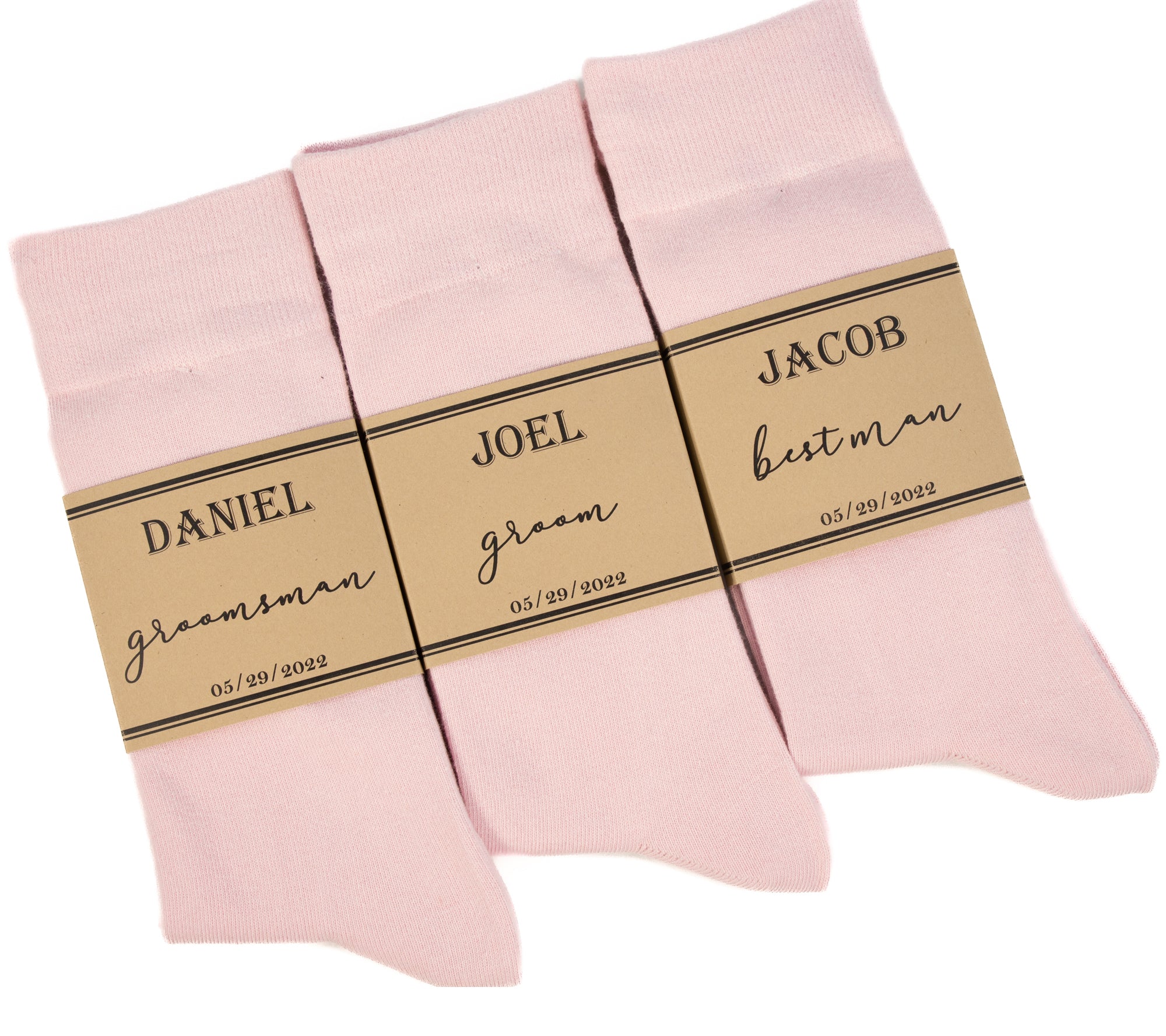 Blush solid socks