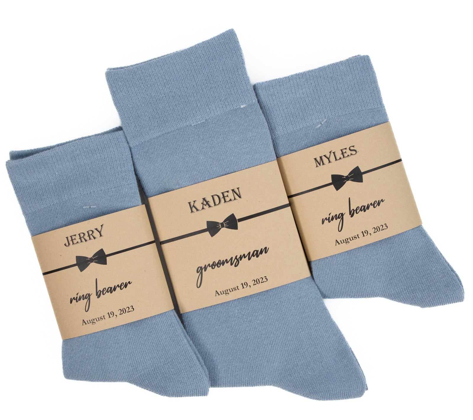 Dusty Blue Solid Socks
